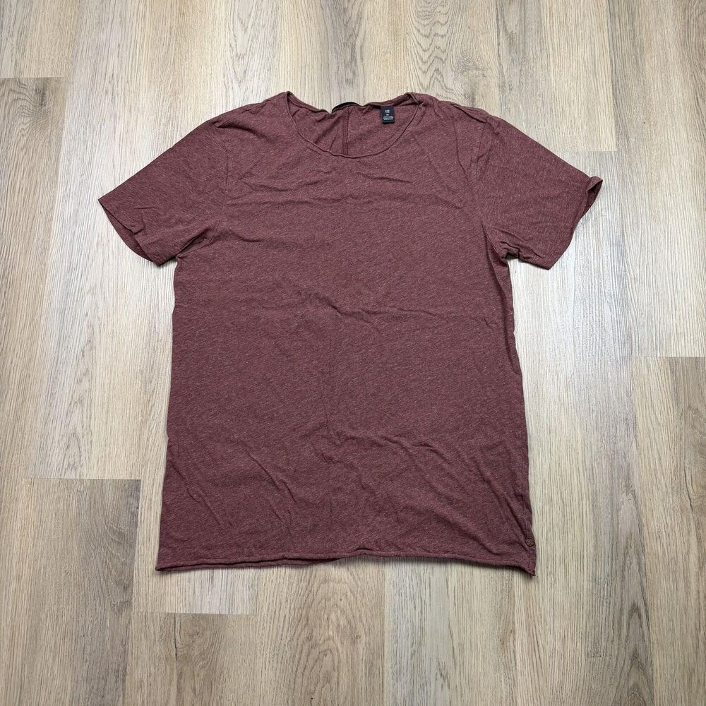 Scotch & Soda Shirt Mens XL Red Solid Crewneck Short Sleeve Jersey Tee Casual